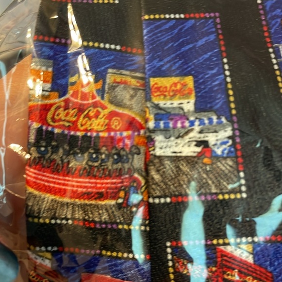 Coca Cola Vintage Made in Korea Polyester Necktie Tie Logo Fair Carnival - Picture 13 of 14